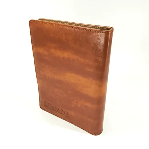 Custom printing top quality spiral ring notebook with card holder