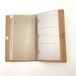 PU leather eco friendly handmade diary planner journal notebook with wire buckle