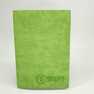 Customized design fairytale embossed logo a5 PU leather notebook