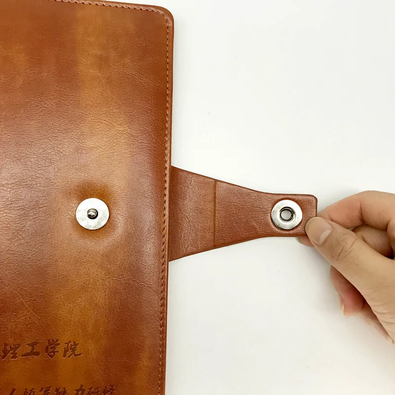Wholesale custom hardcover wooden dot grid paper planner notebook
