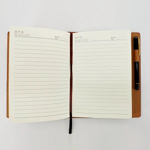 Wholesale fsc custom printing a5 size vintage hardcover notebook