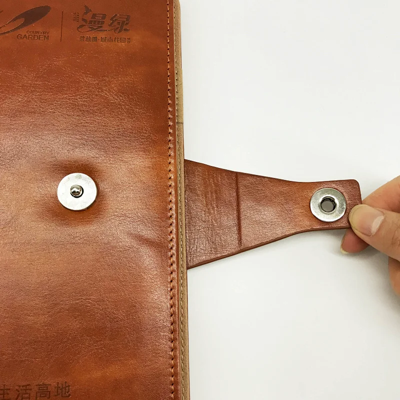 Custom printing top quality spiral ring notebook with card holder