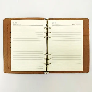 PU leather cover fancy european executive notebooks with card holder