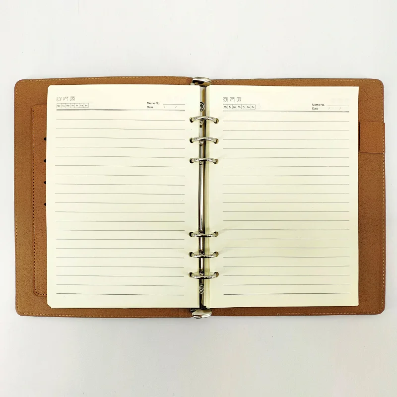 PU leather cover fancy european executive notebooks with card holder