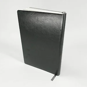 High quality leather cover embossing gold hot stamping printing custom agenda planner