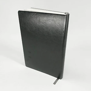High quality leather cover embossing gold hot stamping printing custom agenda planner