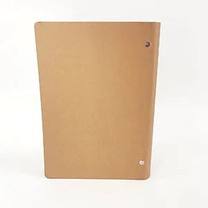 Custom design PU leather spiral notebook blank pages blank book