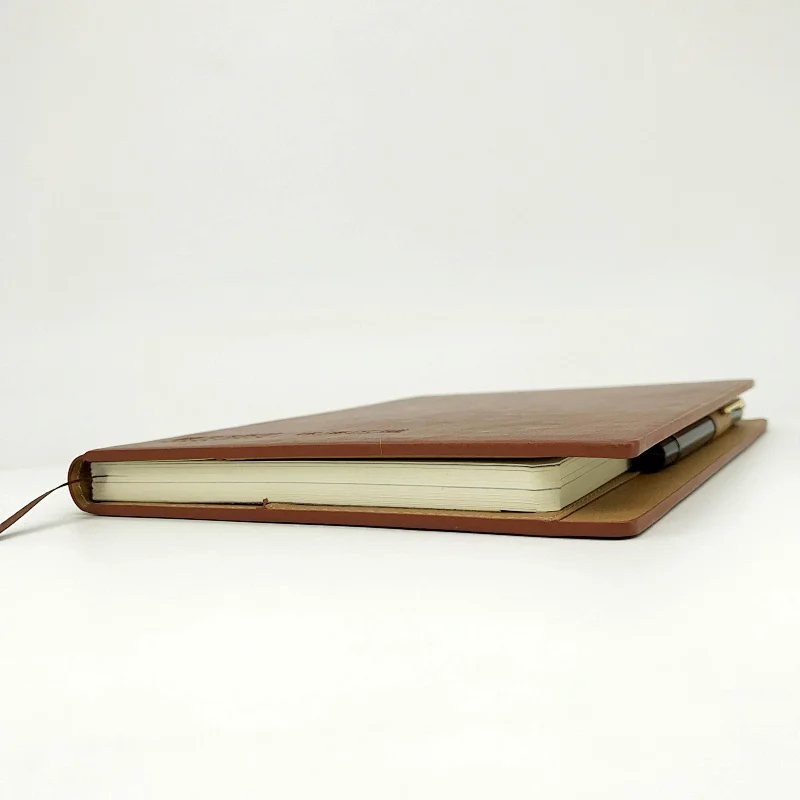 Wholesale fsc custom printing a5 size vintage hardcover notebook