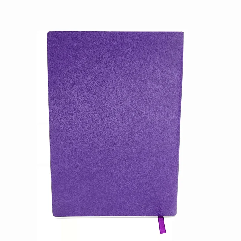Custom a4/a5/a6 size minimalist style blank inner paper pure pu cover notebook