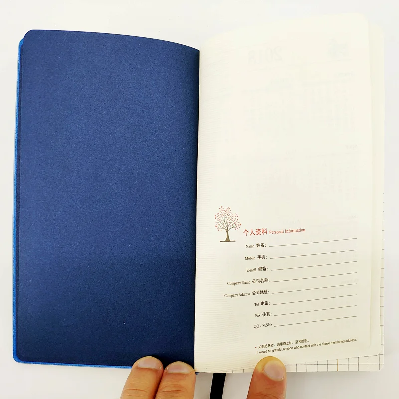 Professional office leather planner oem business work meeting agenda notebook