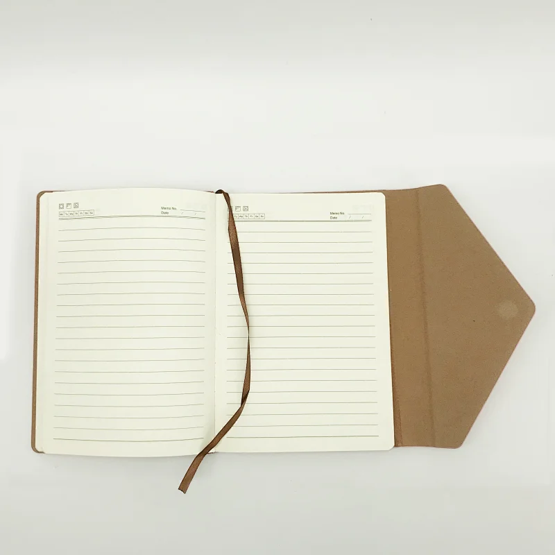 Promotional A5 Size Logo Printed Customized Hardcover PU Writing Notebook