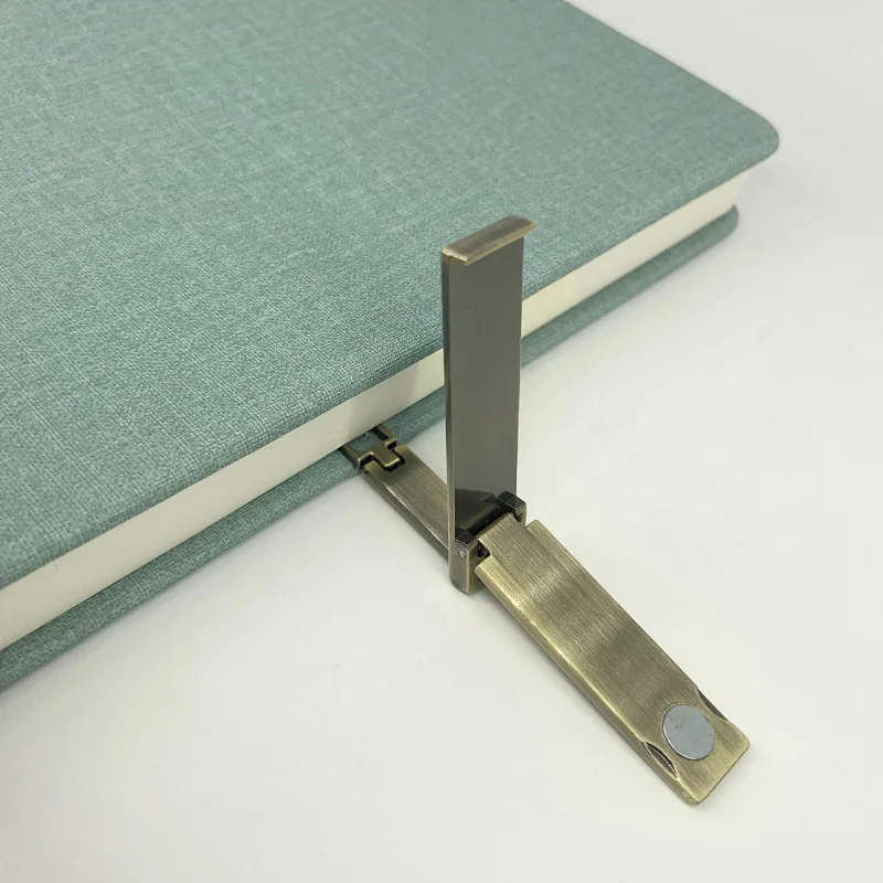Professional manufacture portable agenda notebook with gold buckle