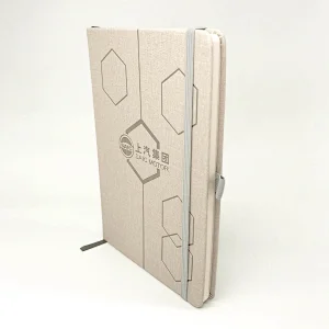 Wholesale elastic band hard cover custom logo pu leather journal notebook