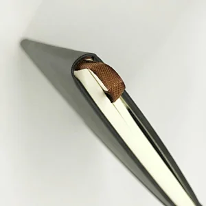 Wholesale elastic band hard cover custom logo pu leather journal notebook