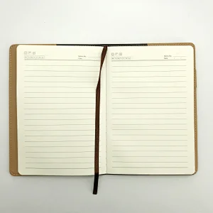 Custom cover logo printing text oem notebook