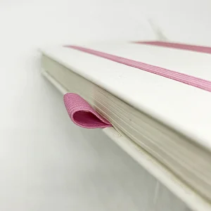 Office stationery supplier custom logo print branded business notebook with elastic closure