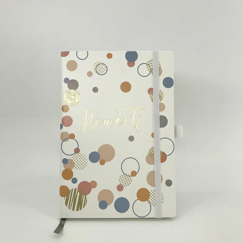 Hot sale emboss gold stamp decorative notebook wholesale