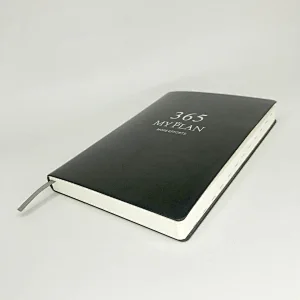 High quality leather cover embossing gold hot stamping printing custom agenda planner