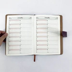 Professional manufacture portable travel journals agenda notebook