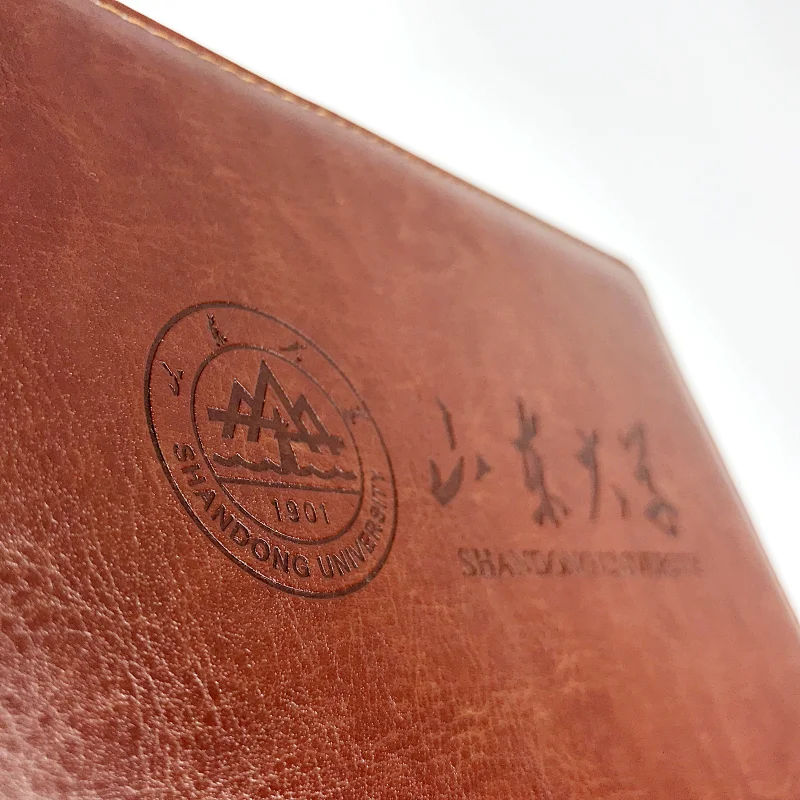 Leather executive embossed notebook