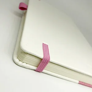 Office stationery supplier custom logo print branded business notebook with elastic closure