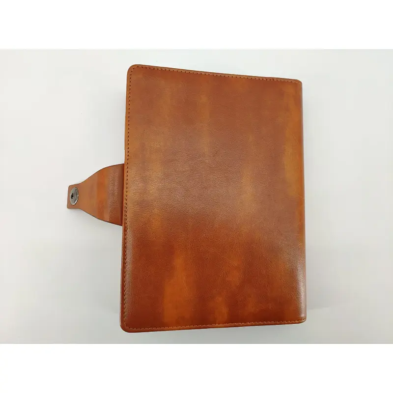 Wholesale custom hardcover wooden dot grid paper planner notebook