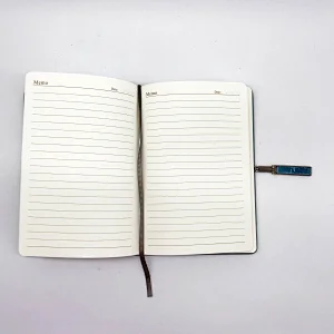 Professional manufacture portable agenda notebook with gold buckle