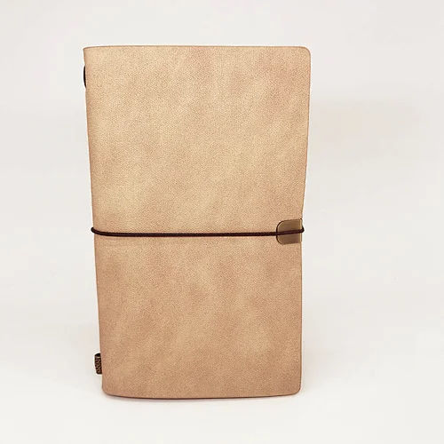 PU leather eco friendly handmade diary planner journal notebook with wire buckle