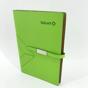 Custom logo printing personalized pattern magnet soft pu cover oem branded notepad with card holder