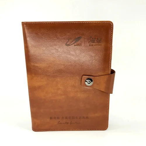 Custom printing top quality spiral ring notebook with card holder