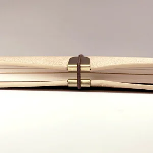 PU leather eco friendly handmade diary planner journal notebook with wire buckle