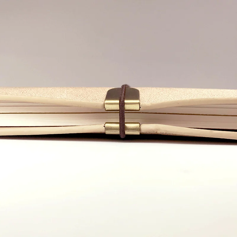 PU leather eco friendly handmade diary planner journal notebook with wire buckle