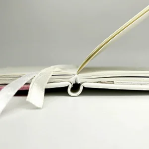 Office stationery supplier custom logo print branded business notebook with elastic closure