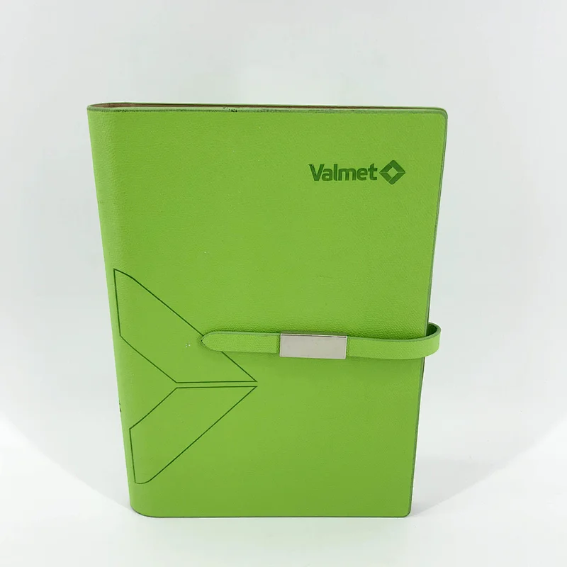 Custom logo printing personalized pattern magnet soft pu cover oem branded notepad with card holder