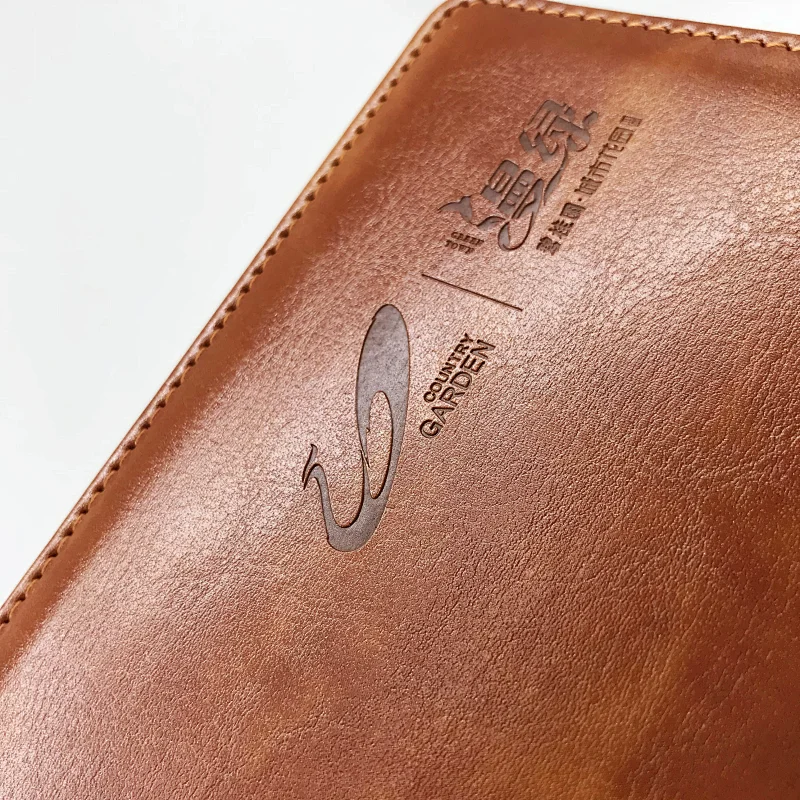 Custom printing top quality spiral ring notebook with card holder