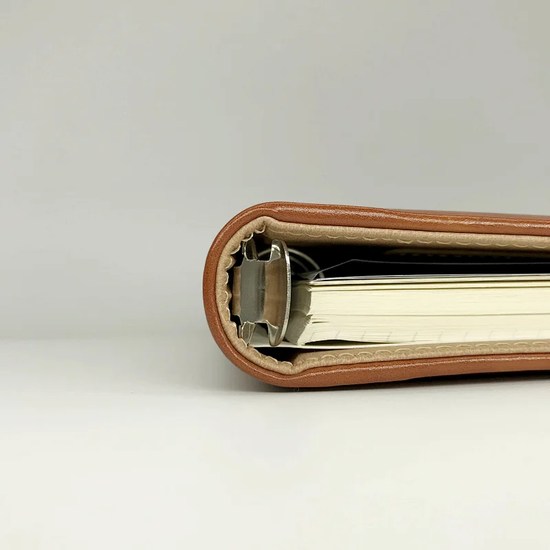 Custom printing top quality spiral ring notebook with card holder