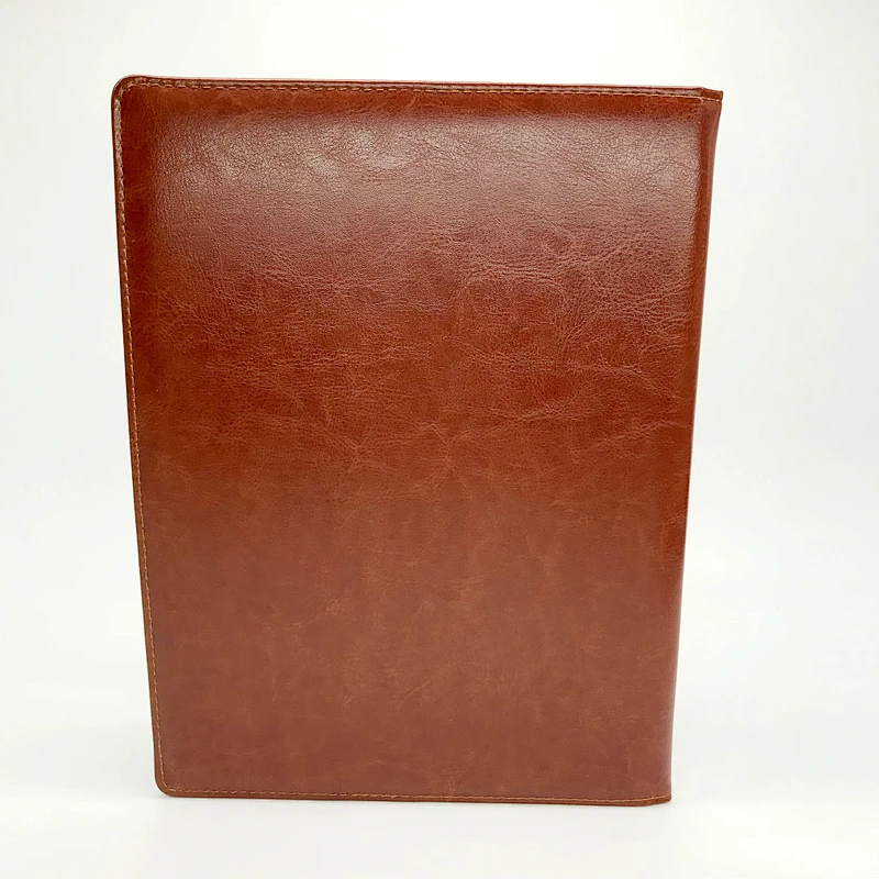 Leather executive embossed notebook