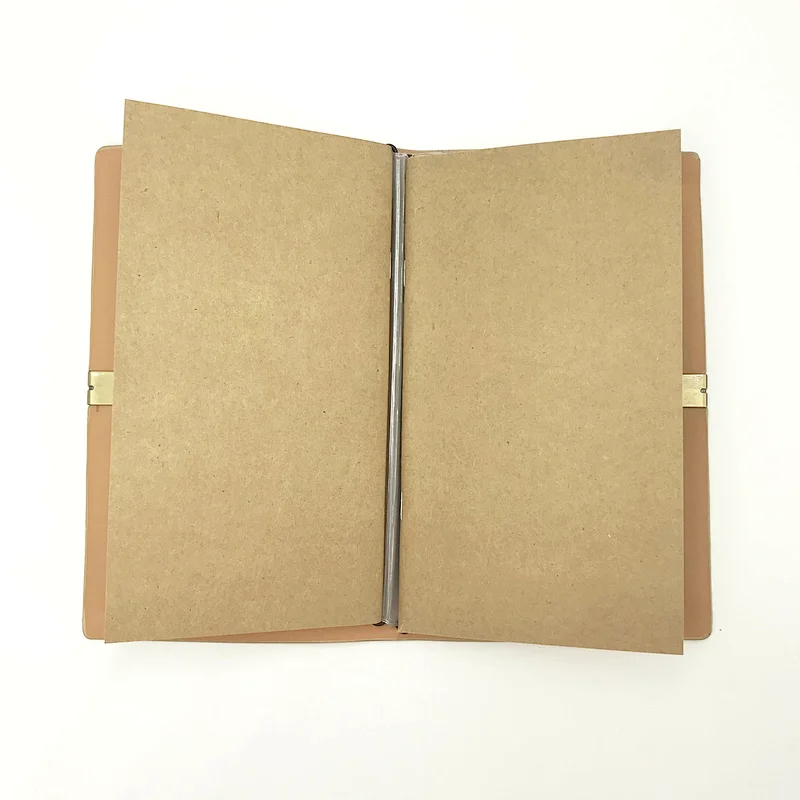 PU leather eco friendly handmade diary planner journal notebook with wire buckle