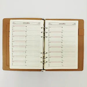 PU leather cover fancy european executive notebooks with card holder