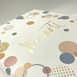 Hot sale emboss gold stamp decorative notebook wholesale