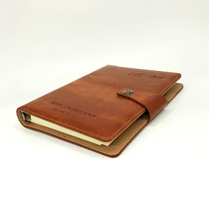 Custom printing top quality spiral ring notebook with card holder