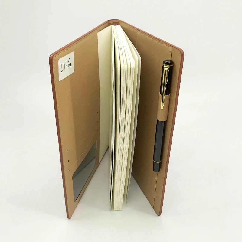 Wholesale fsc custom printing a5 size vintage hardcover notebook