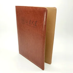Leather executive embossed notebook