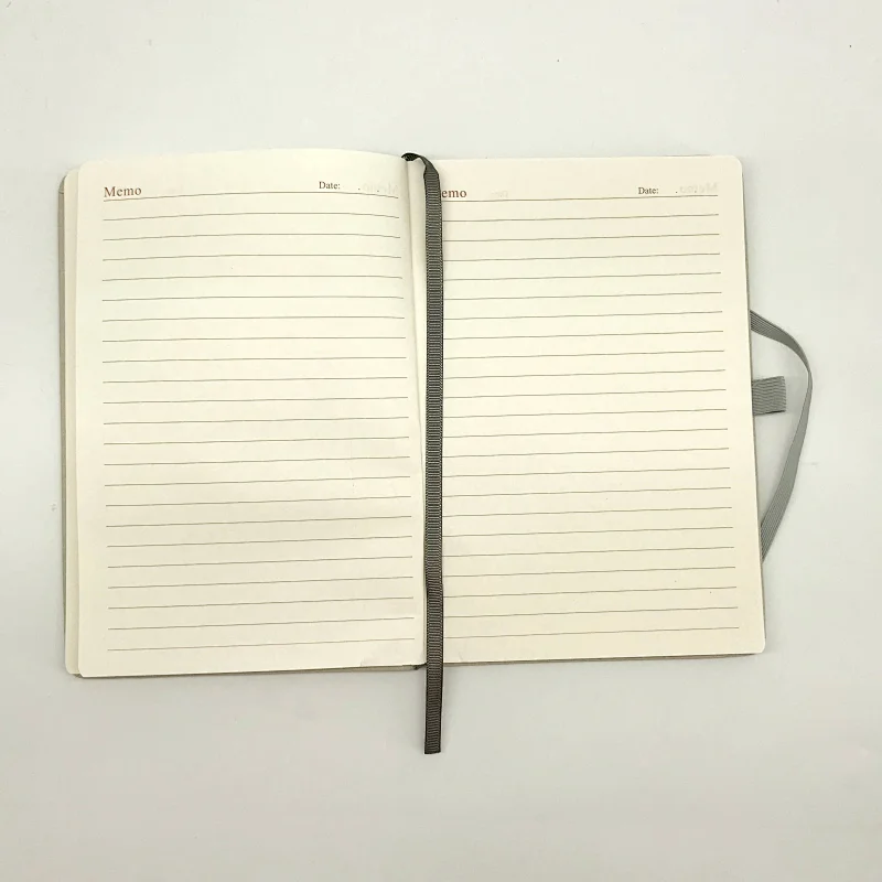 Wholesale elastic band hard cover custom logo pu leather journal notebook