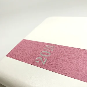 Office stationery supplier custom logo print branded business notebook with elastic closure