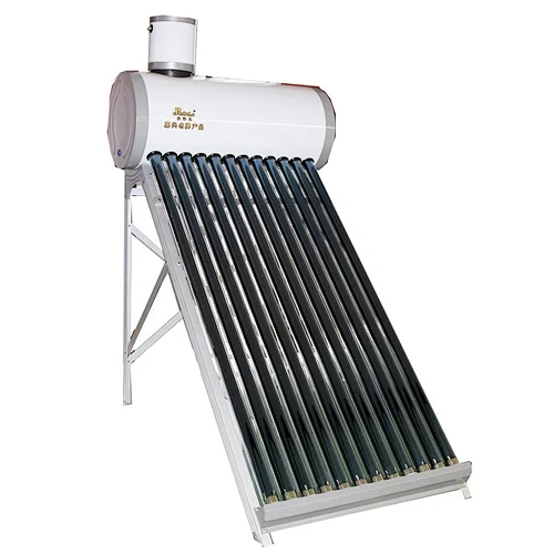 Jiadele Portable Solar Hot Water Systems Heating Small Water Tank No-Pressurized Evacuated Tube Solar Collector
