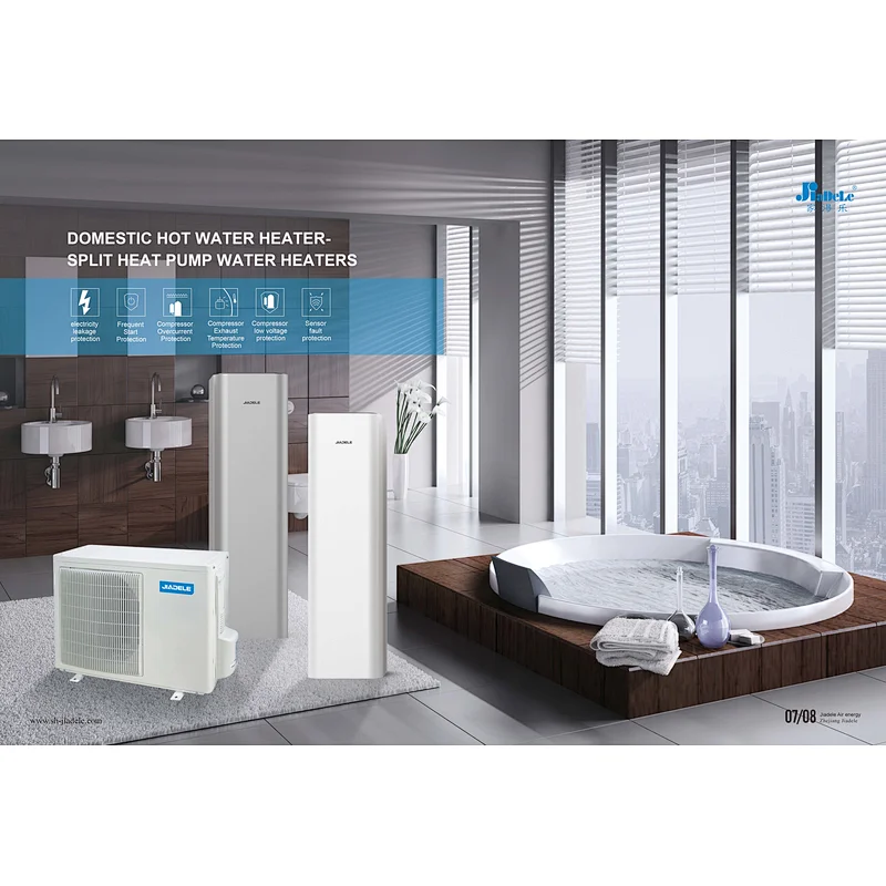 Jiadele New Air Source Domestic Water Heater Inverter Split System Heat Pump Water Heater