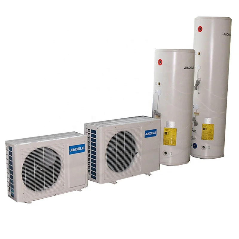 Jiadele Cheap Price For Home Air Source Domestic Hot Water Heat Pump Split