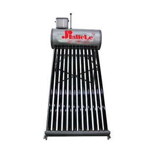 Jiadele Portable Solar Hot Water Systems Heating Small Water Tank No-Pressurized Evacuated Tube Solar Collector