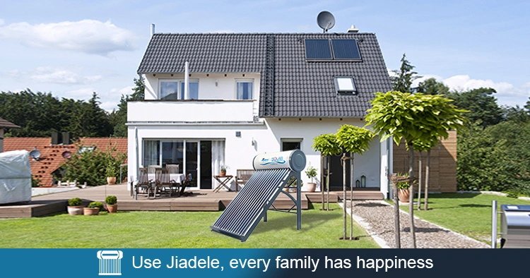 Jiadele Thermosiphon Heat Pipe Pressurized Solar Water Heater Systems For Sale